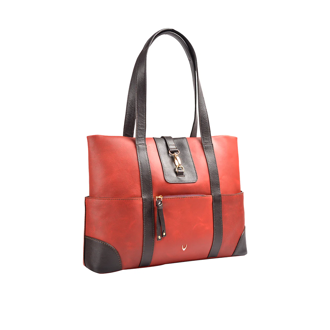Stardust 02 Brown Leather Tote Bag - Image 2