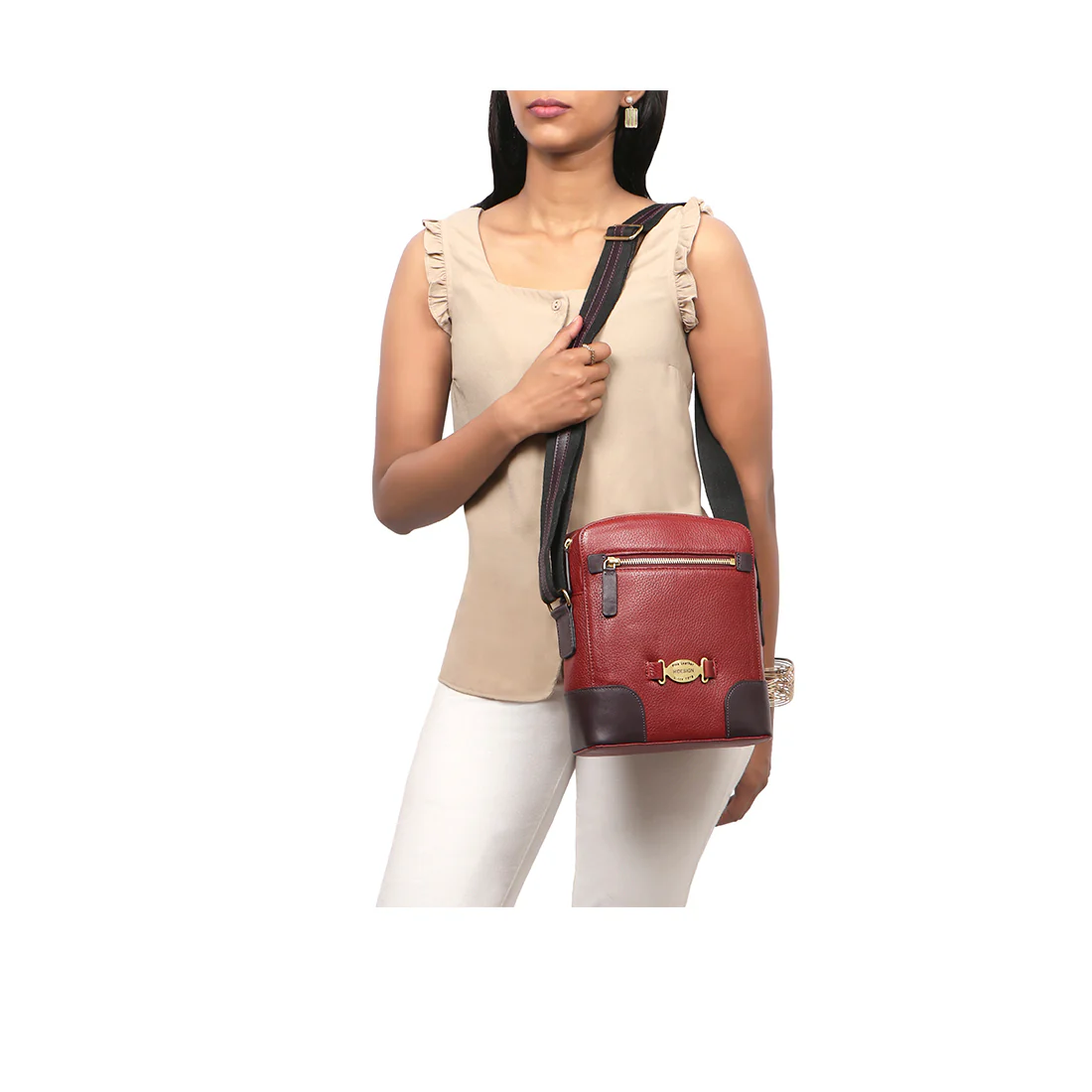 Sunnyvale Marsala Leather Crossbody