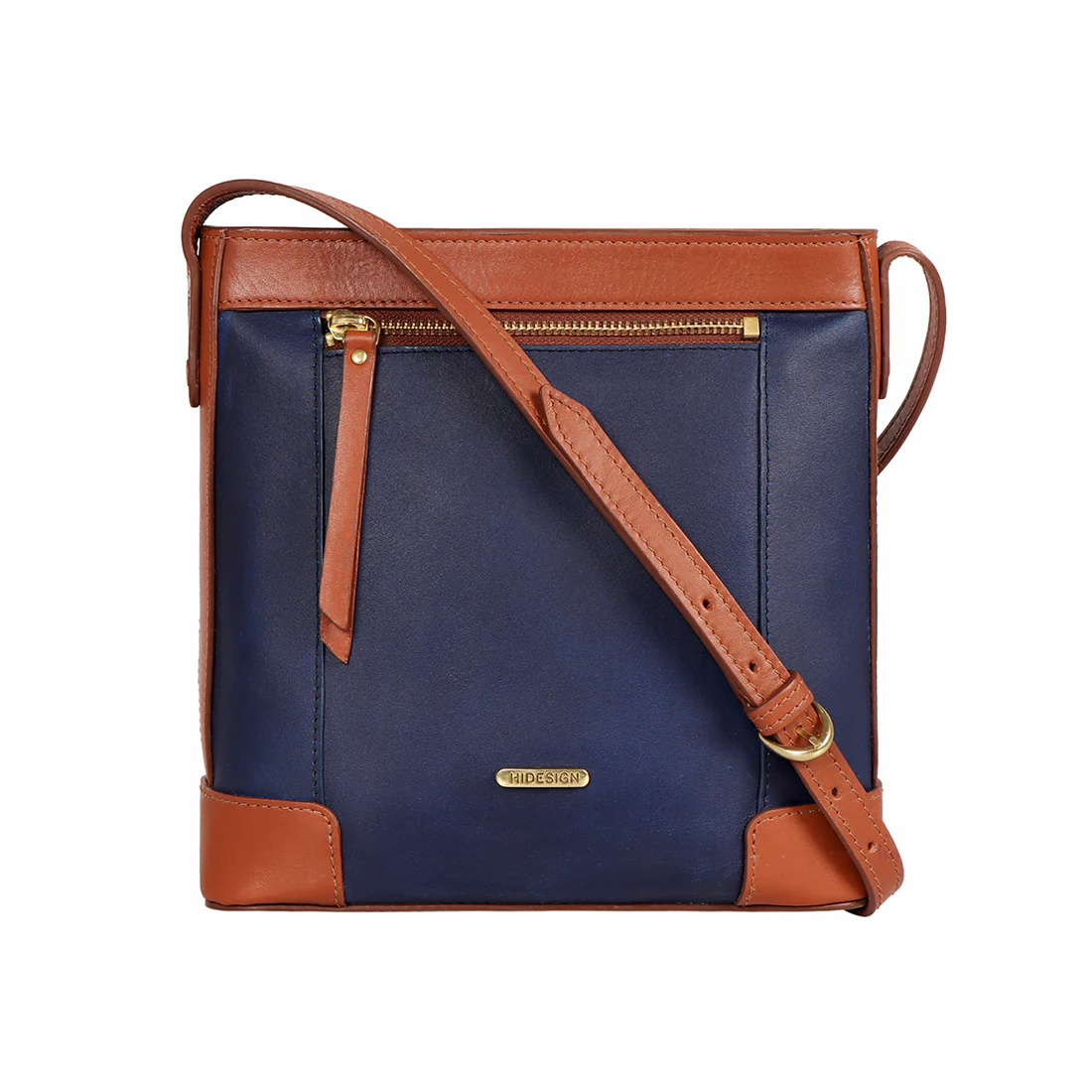 Surfer 02 Blue Leather Sling Bag