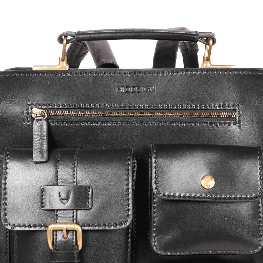 Sustain - 01 Black Leather Backpack - Image 5