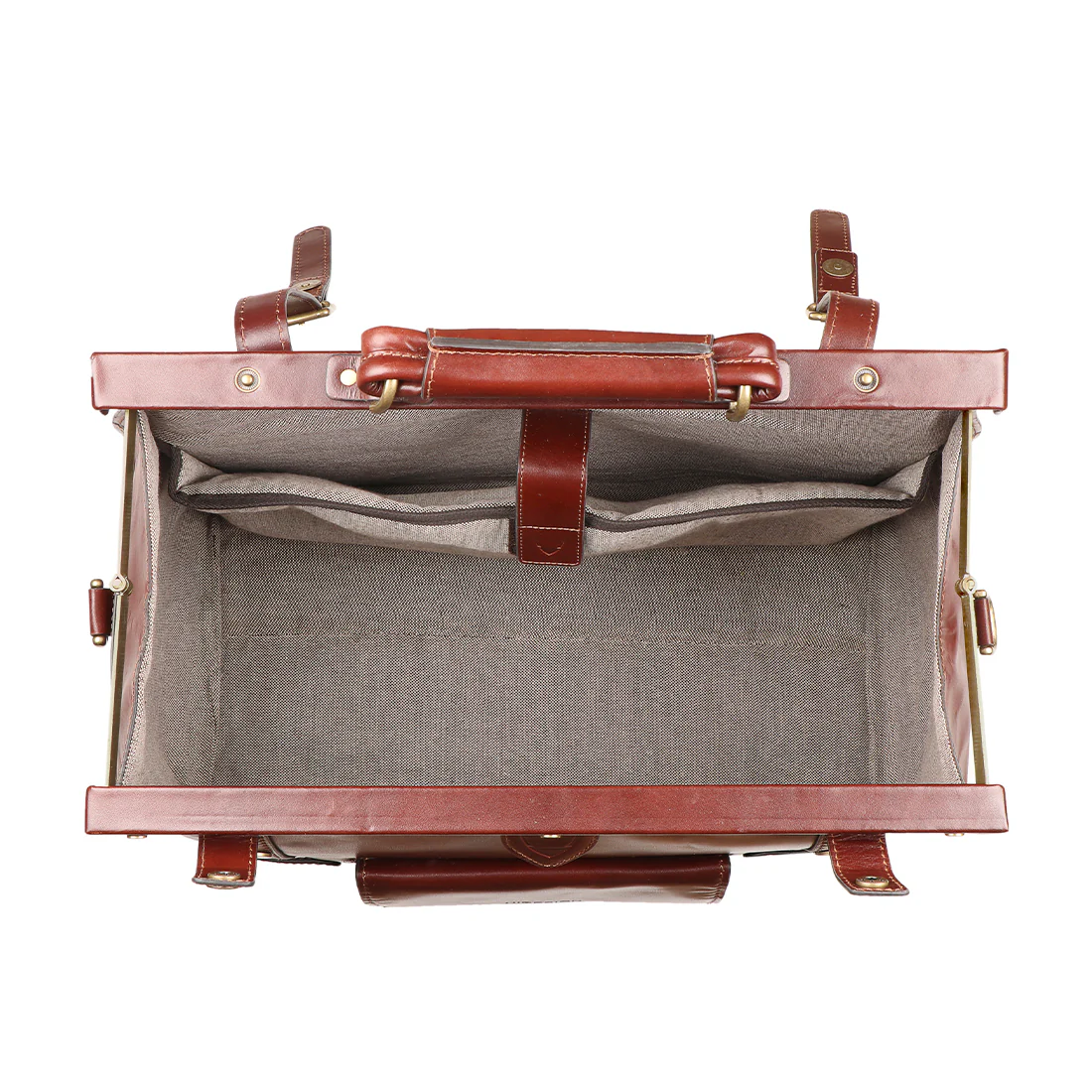 Sustain 02 Brown Leather  Duffle Bag - Image 4