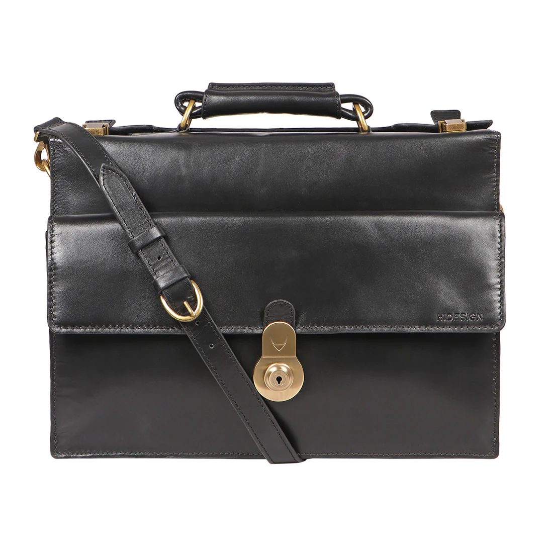 Sustain - 03 Black Leather Briefcase