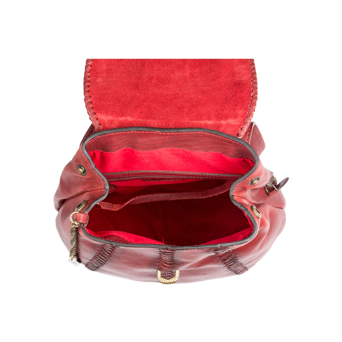 Swala 03 Marsala Leather Backpack - Image 4
