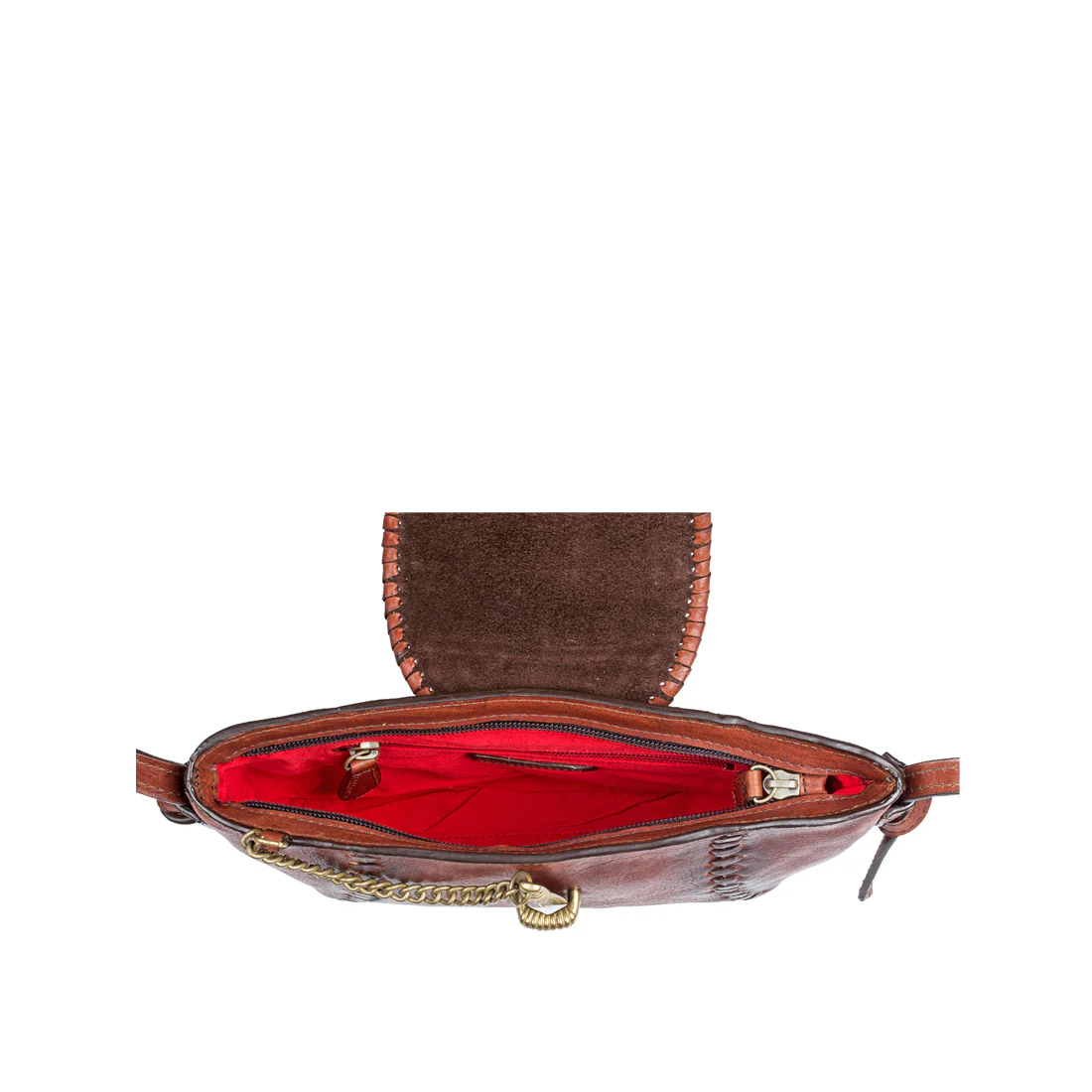 Swala 04 Brown Leather Sling Bag - Image 5