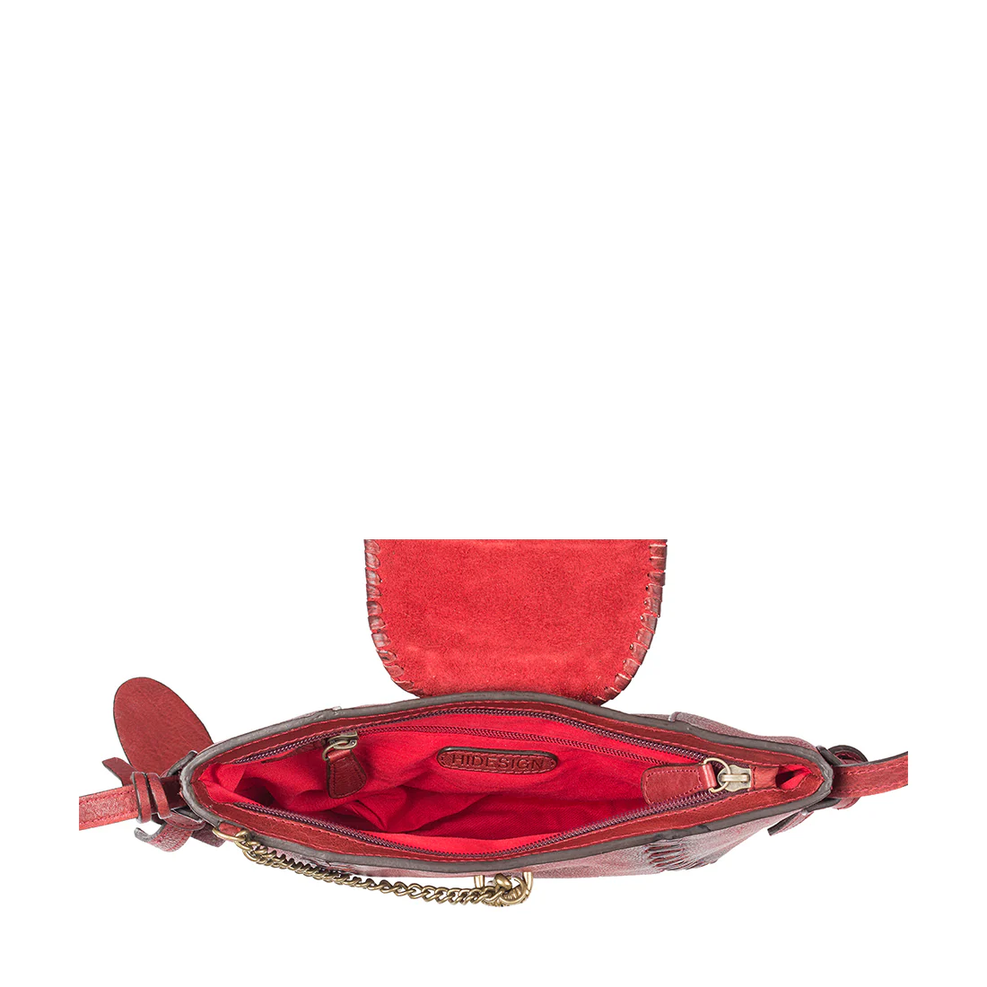 Swala 04 Marsala Leather Sling Bag - Image 5