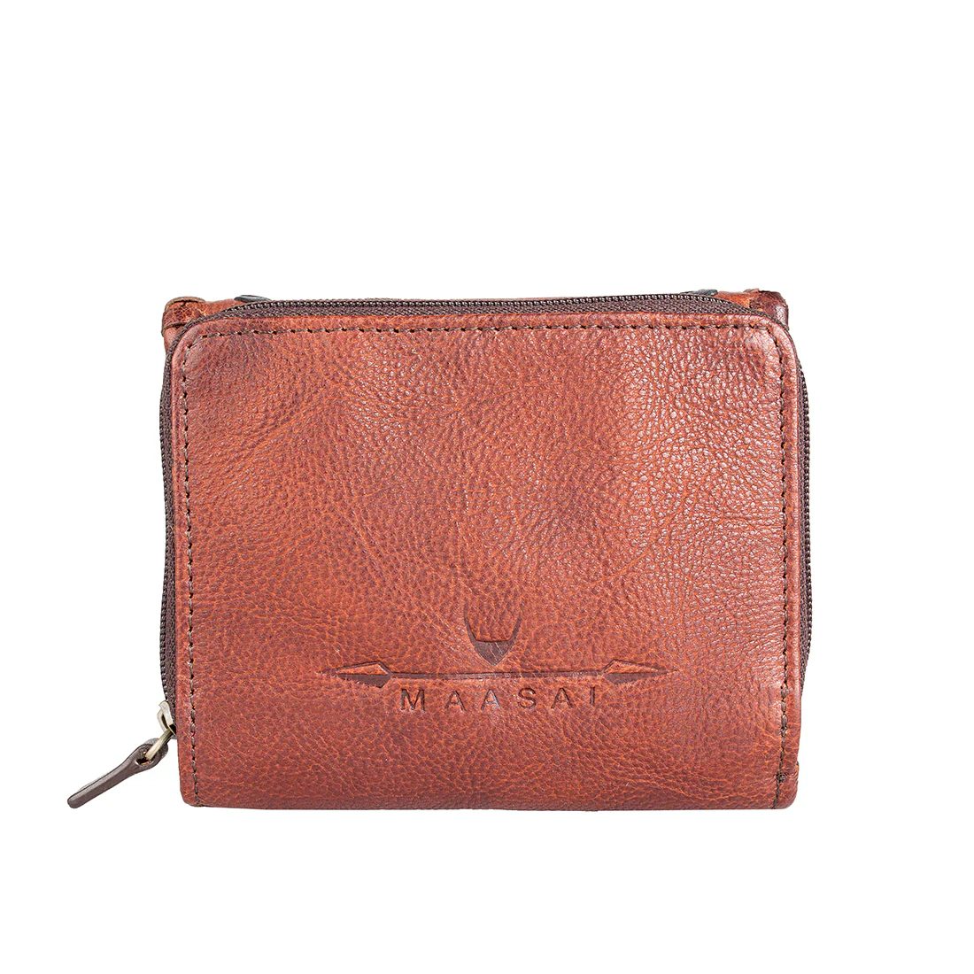 Swala W1 Brown Leather Trifold Wallet - Image 4