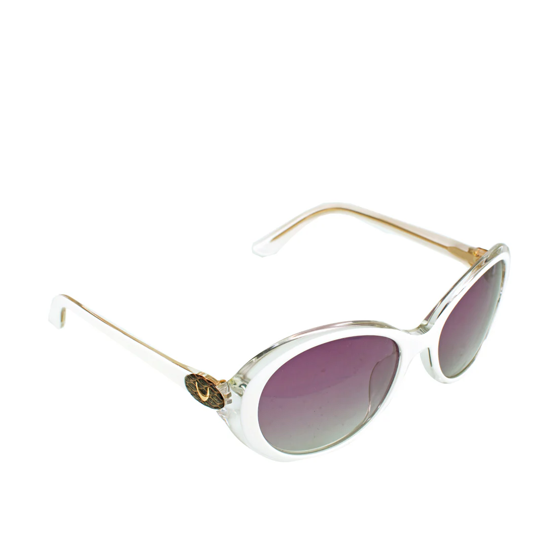 Tahiti Women's White Oval Sunglasses