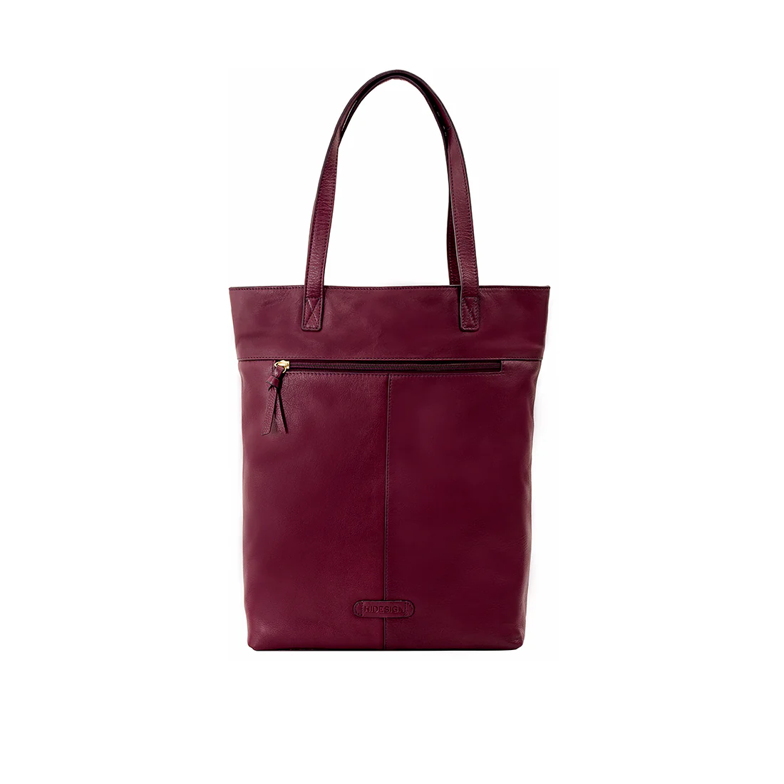 Tahoe 02 Purple Leather Tote Bag - Image 3