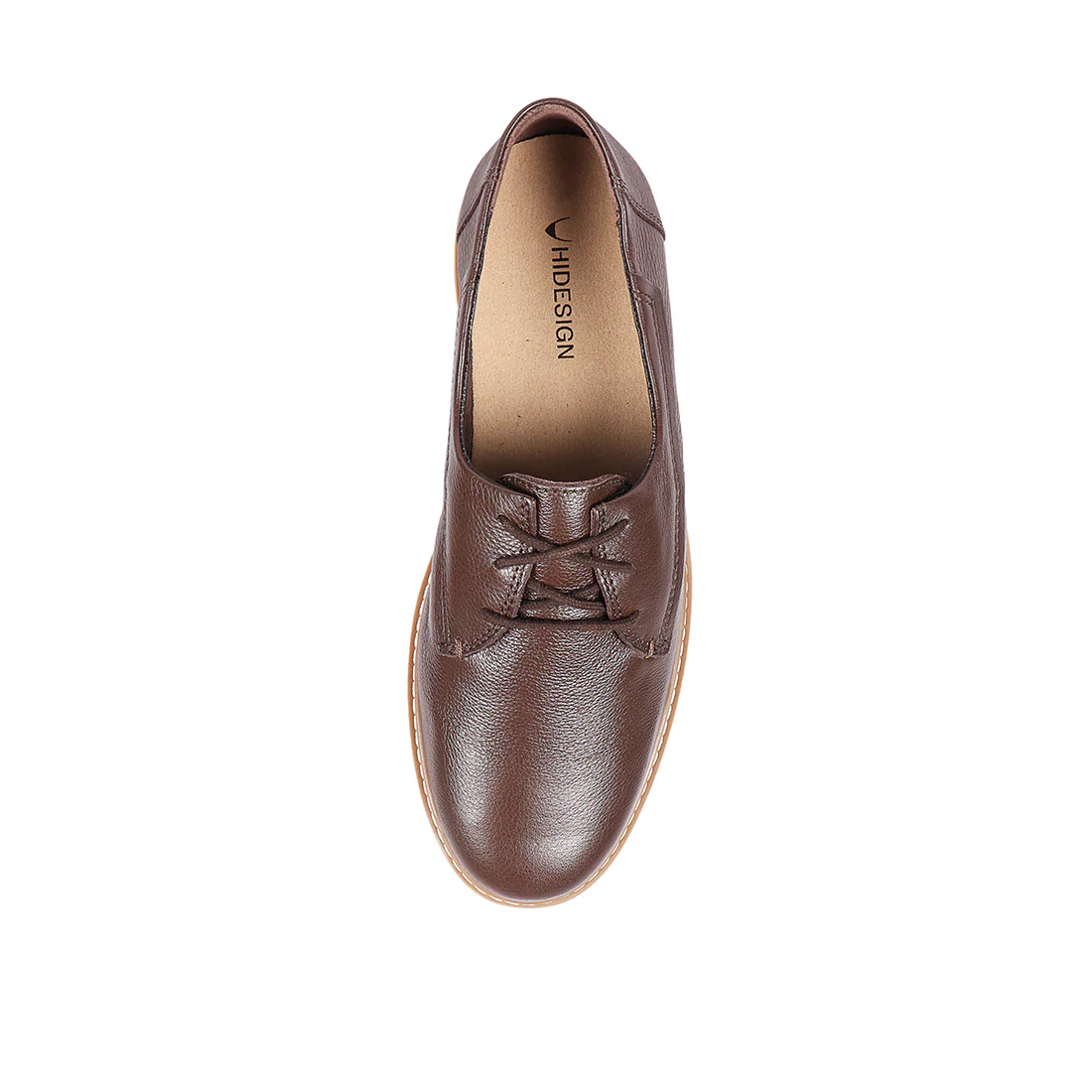 Taos Men's Brown Leather Lace Up Shoes - Image 4