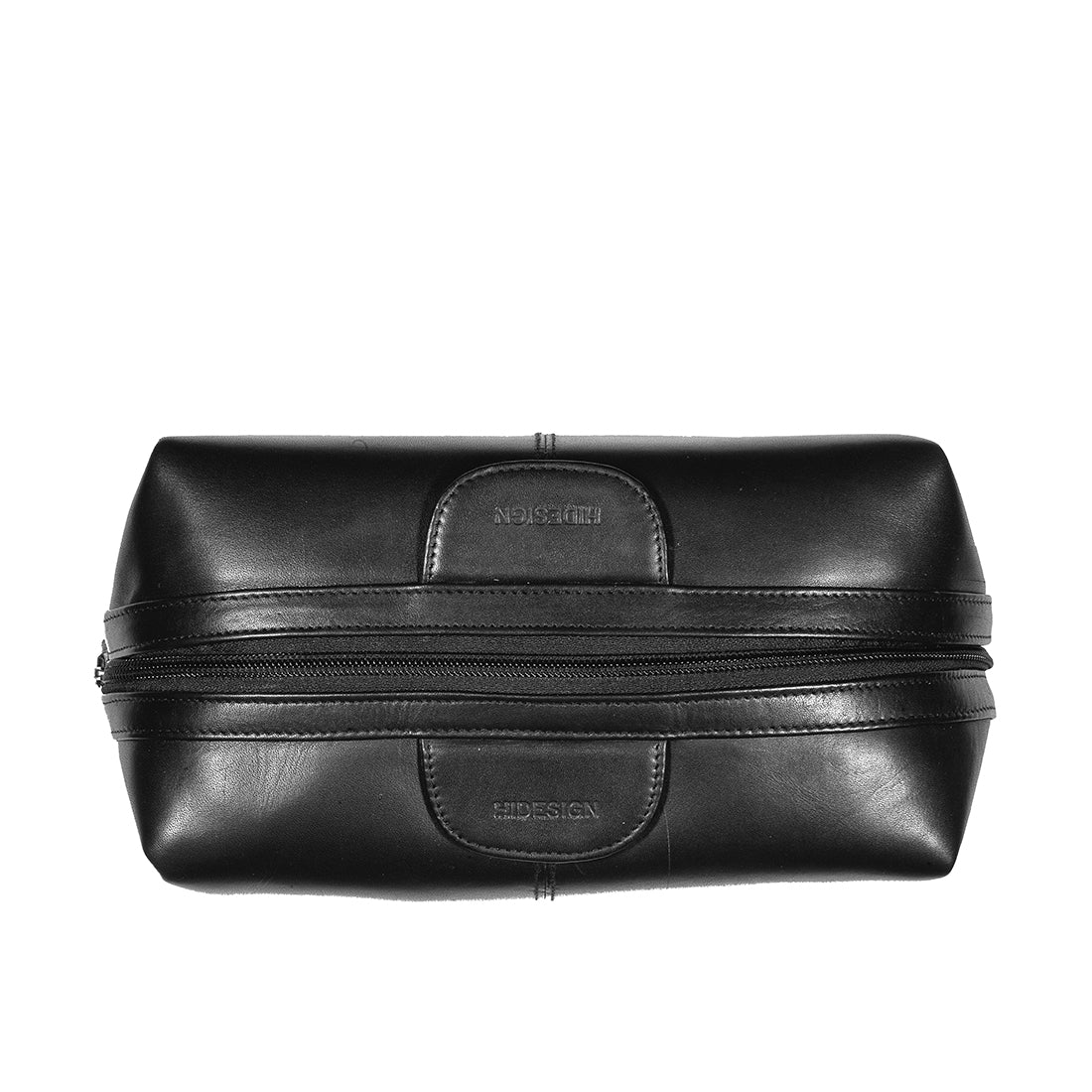 Tashi Black Leather Wash Bag - Image 5