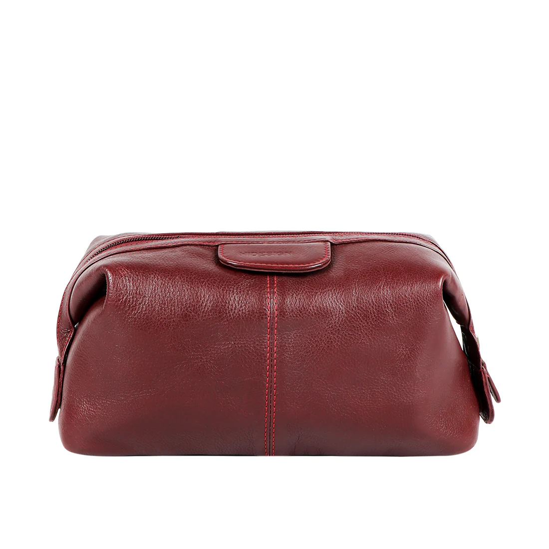 Tashi Red Leather Wash Bag