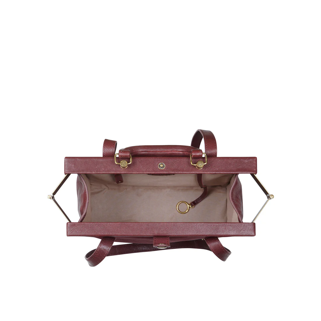 Tenjin 02 Marsala Leather Shoulder Bag - Image 5