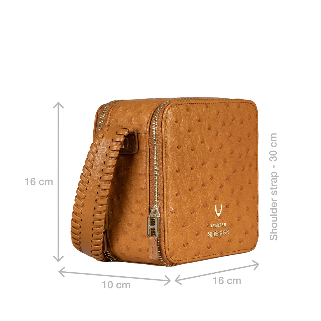 Terra 02 Brown Leather Shoulder Bag - Image 5