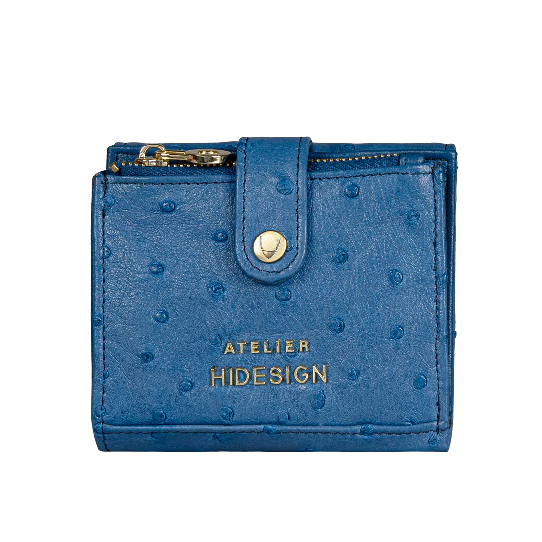 Terra W1 Blue Leather Bi-Fold Wallet - Image 5