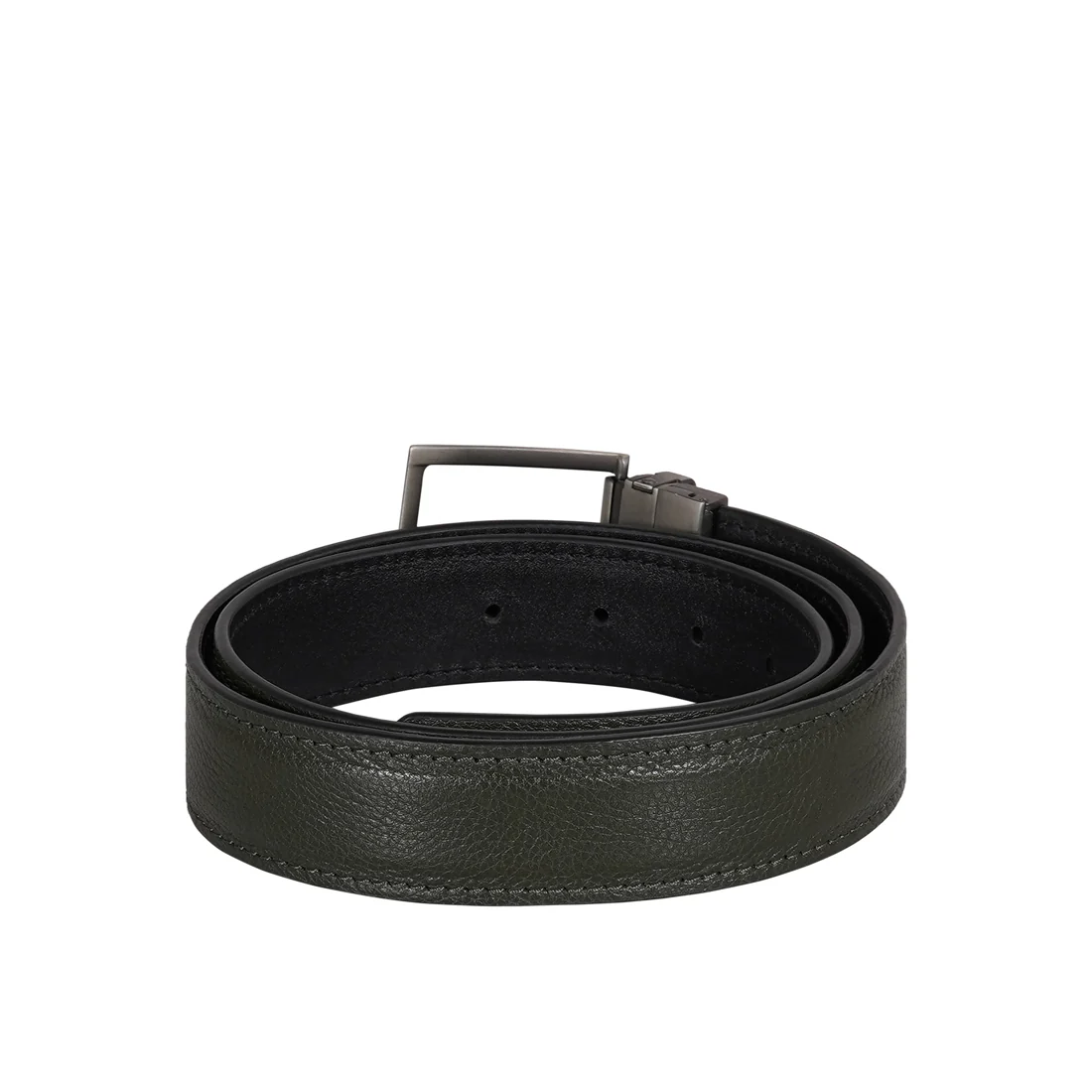Thanos Antonio Men's Black Reversible Leather Belt - Image 2