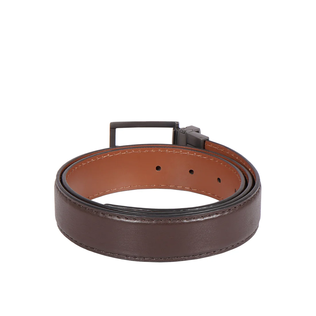 Thanos Antonio Men's Brown Reversible Leather Belt - Image 2