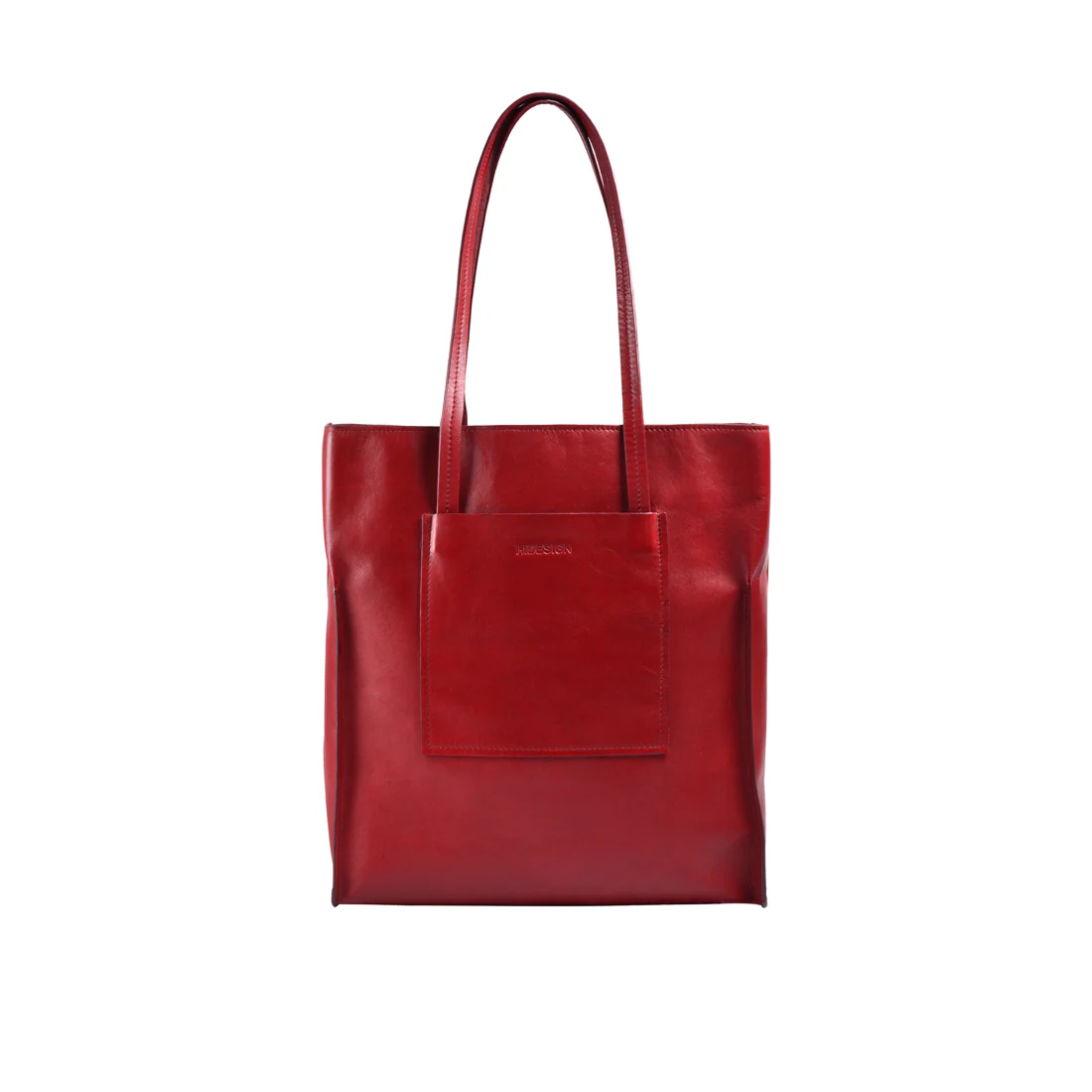 Tiffany Red Leather Tote Bag - Image 2