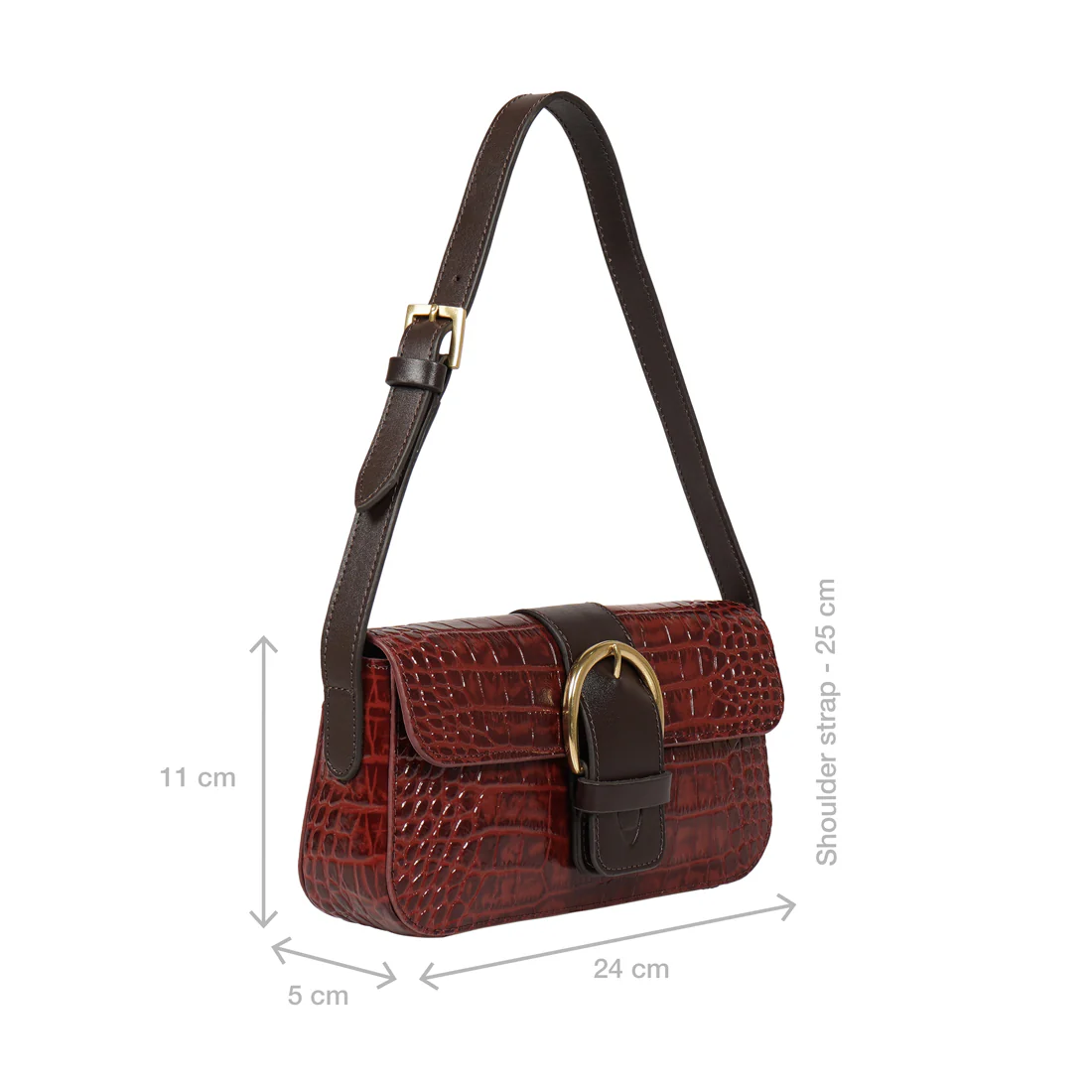 Tijiuana 05 Red Leather Baguette - Image 3