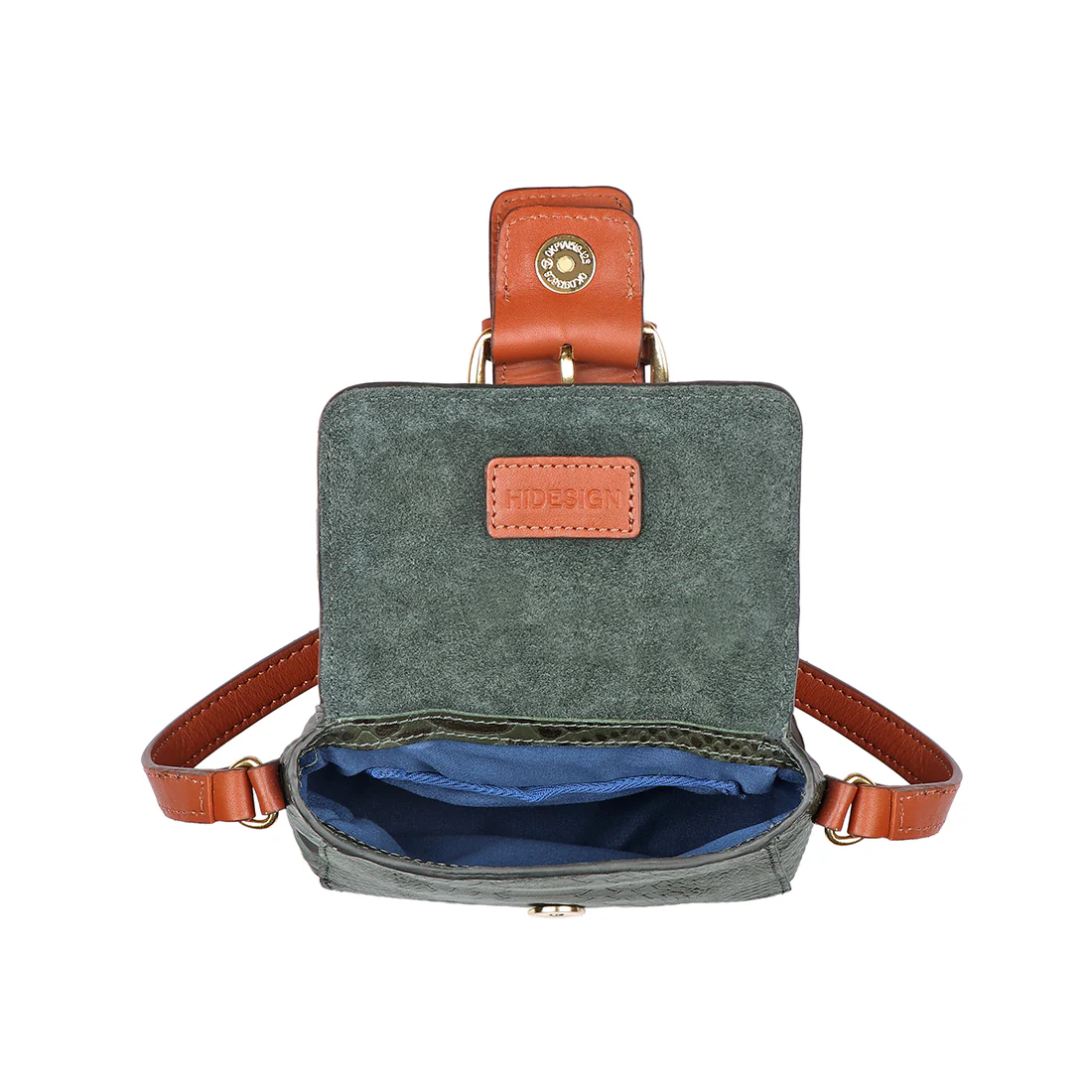 Tijuana 01 Green Leather Sling Bag - Image 6
