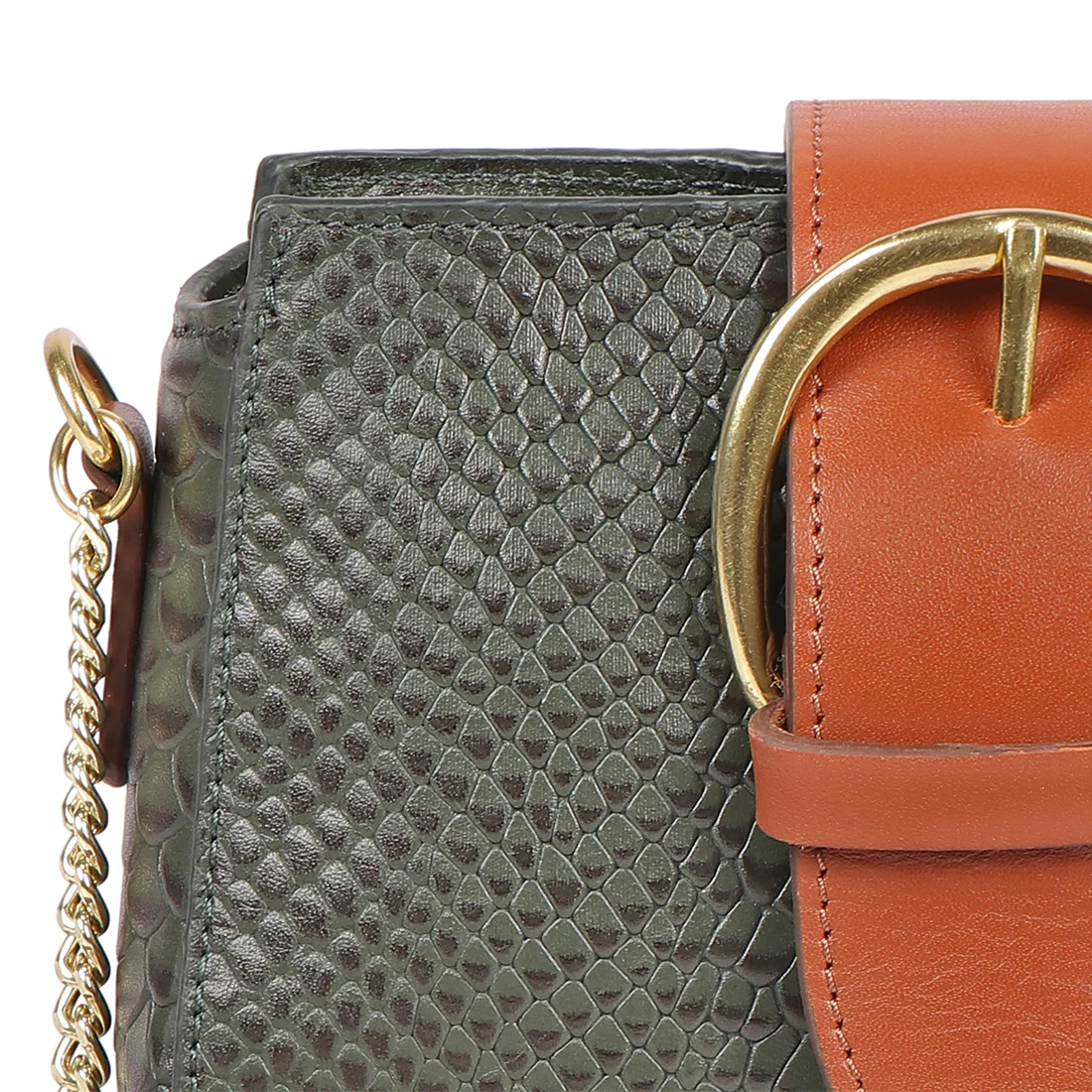 Tijuana 02 Green Leather Sling Bag - Image 5