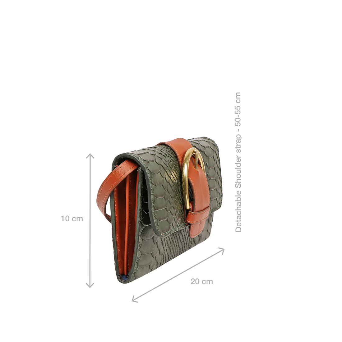 Tijuana W1 Green Leather Sling Wallet - Image 2