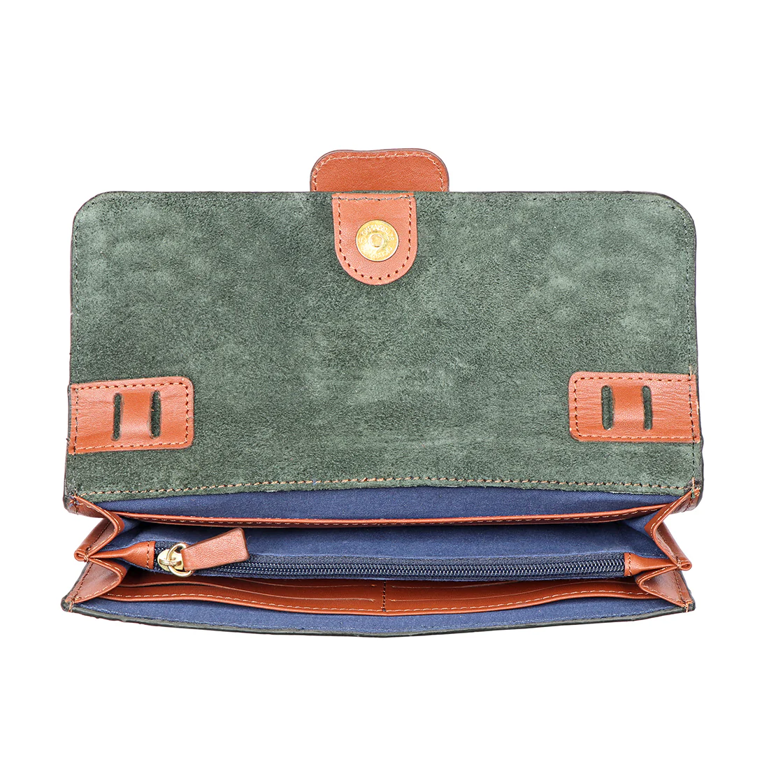 Tijuana W1 Green Leather Sling Wallet - Image 5