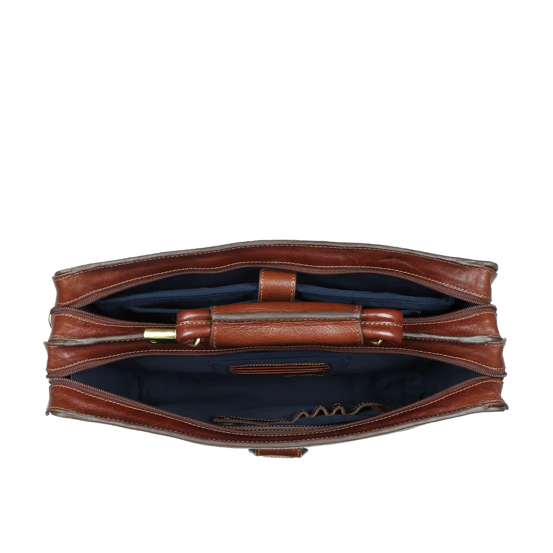 Timbuktoo - 03 Tan Leather Briefcase - Image 6