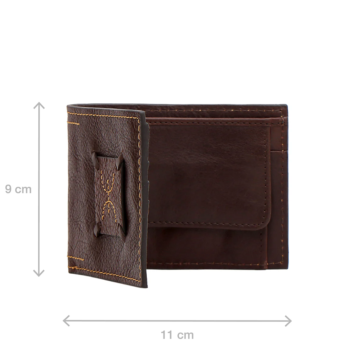 Timbuktoo - W3 Brown Leather Bi-Fold Wallet - Image 7