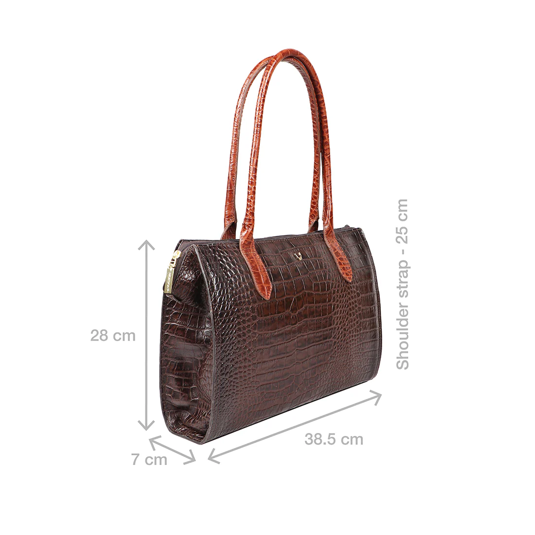 Times Square 01 Brown Leather Tote Bag - Image 3