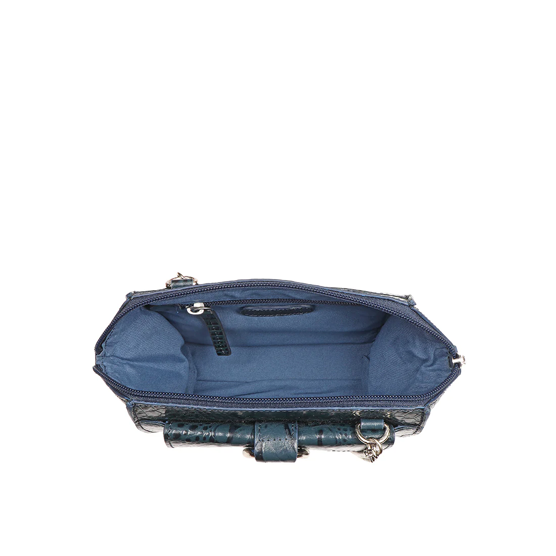 Times Square 02 Blue Leather Sling Bag - Image 6