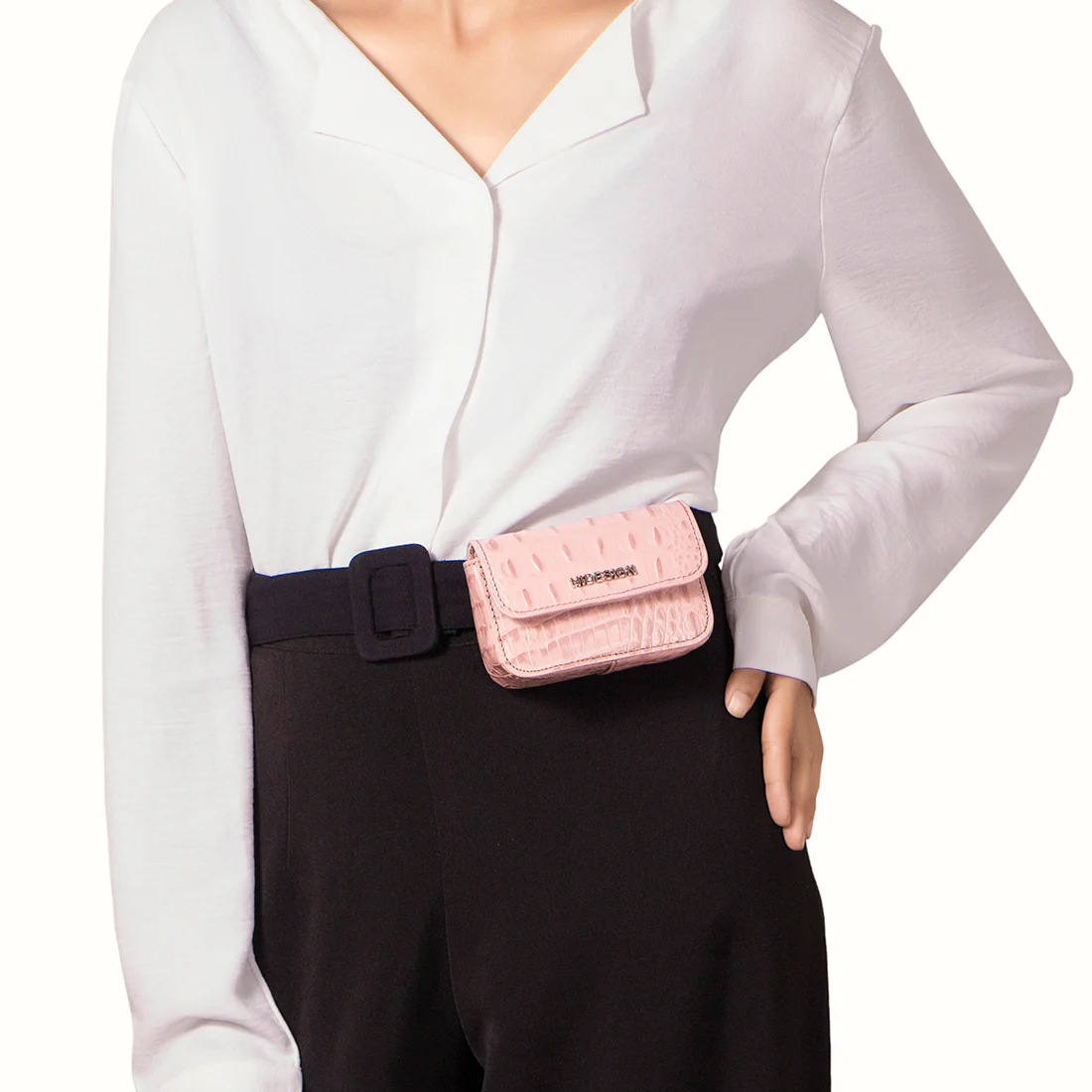 Times Square 03 Pink Leather Crossbody