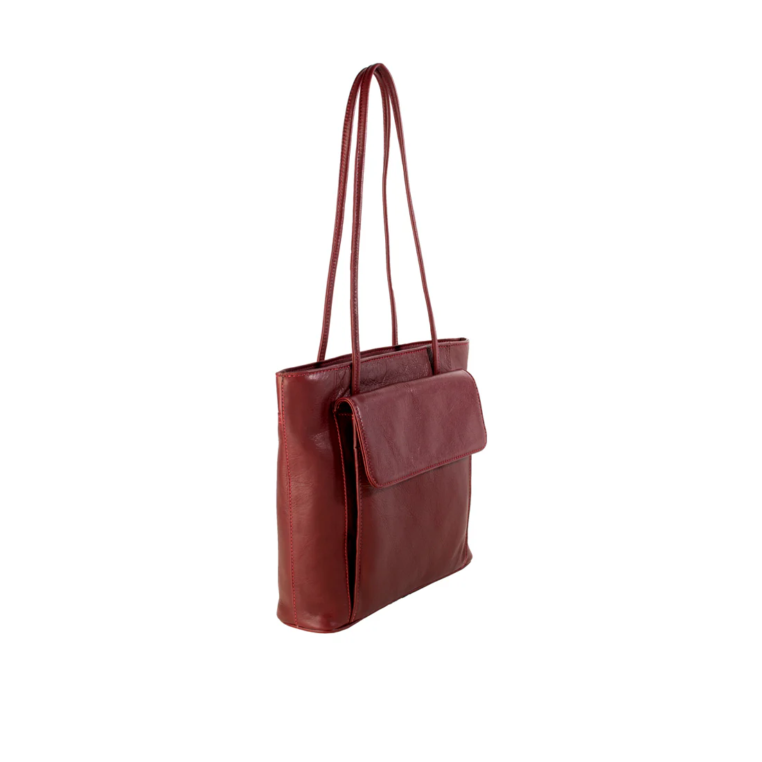 Tovah 4310 Red Leather Shoulder Bag - Image 3