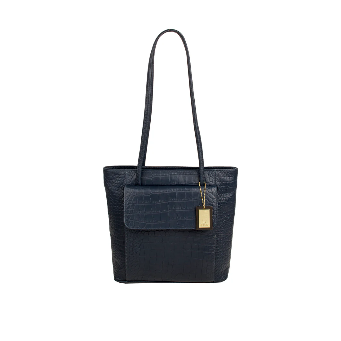 Tovah Blue Leather Shoulder Bag