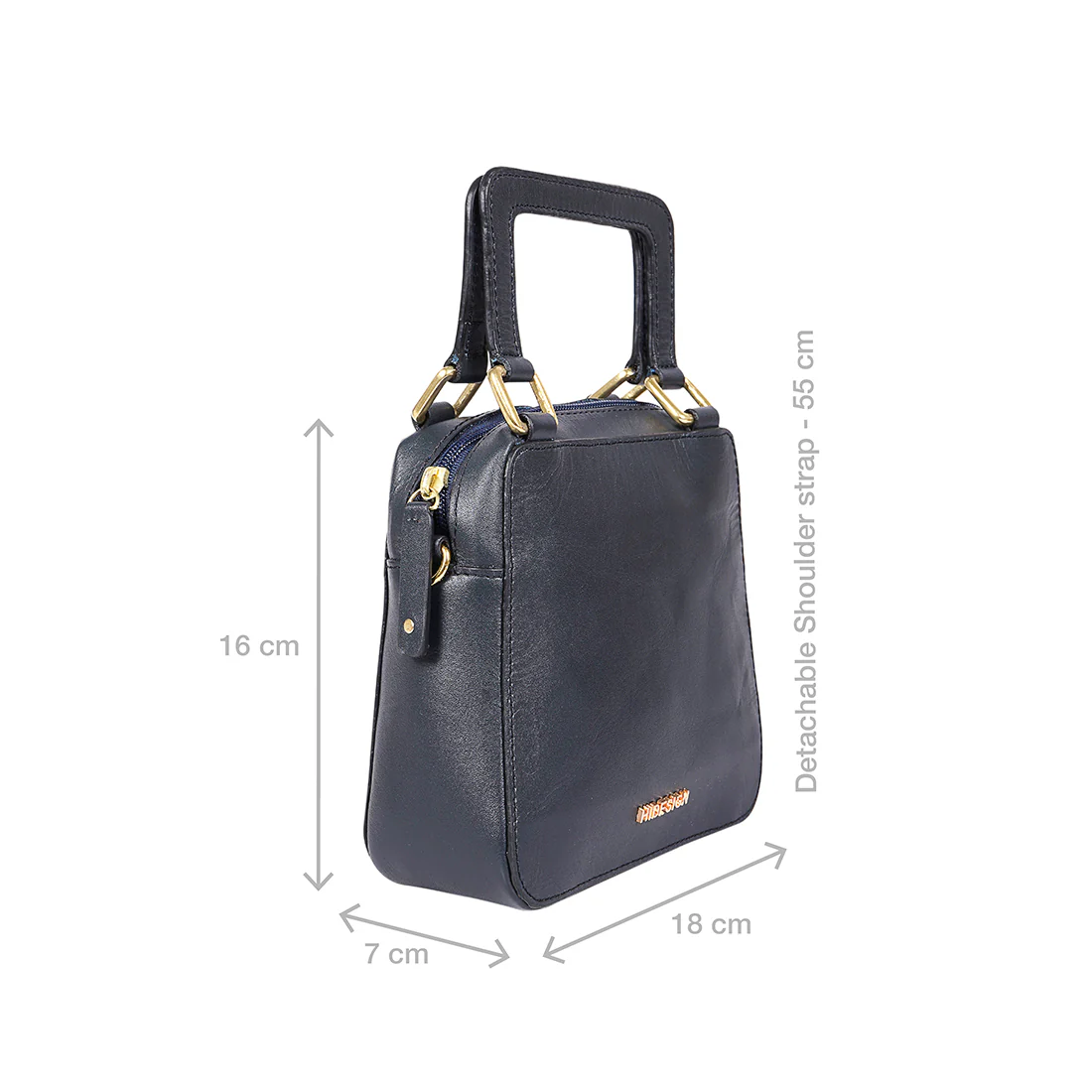 Tracy 02 Blue Leather Sling Bag - Image 2