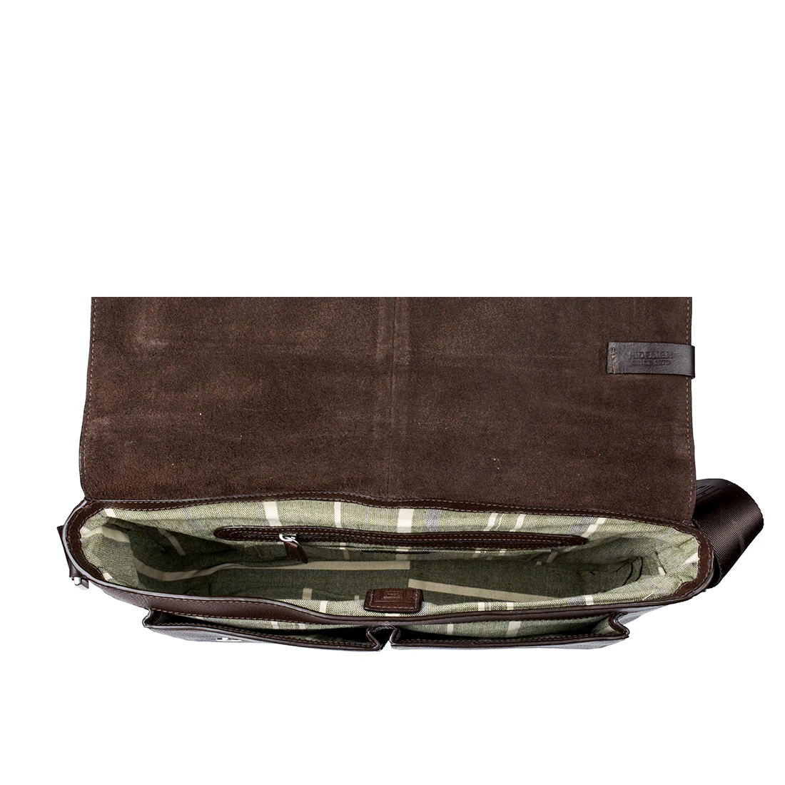 Travolta 01 Brown Leather Messenger Bag - Image 4