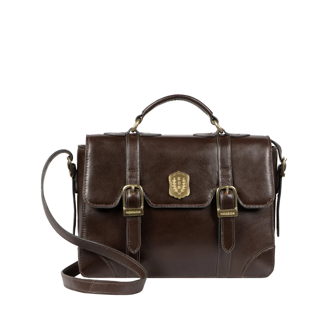 Trinity 01 Brown Leather Shoulder Bag - Image 7