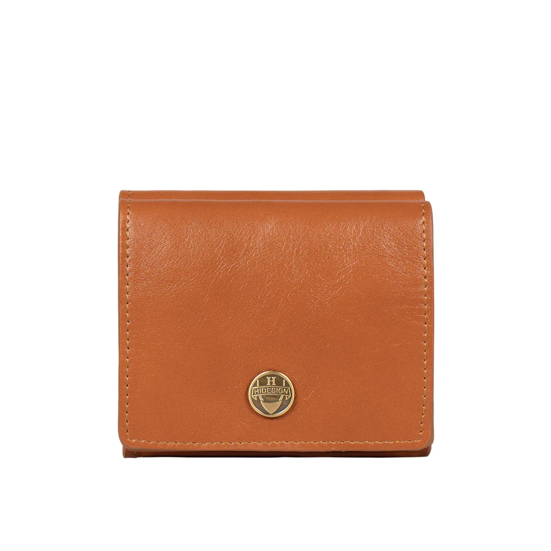 Trinity W1 Orange Leather Trifold Wallet - Image 3