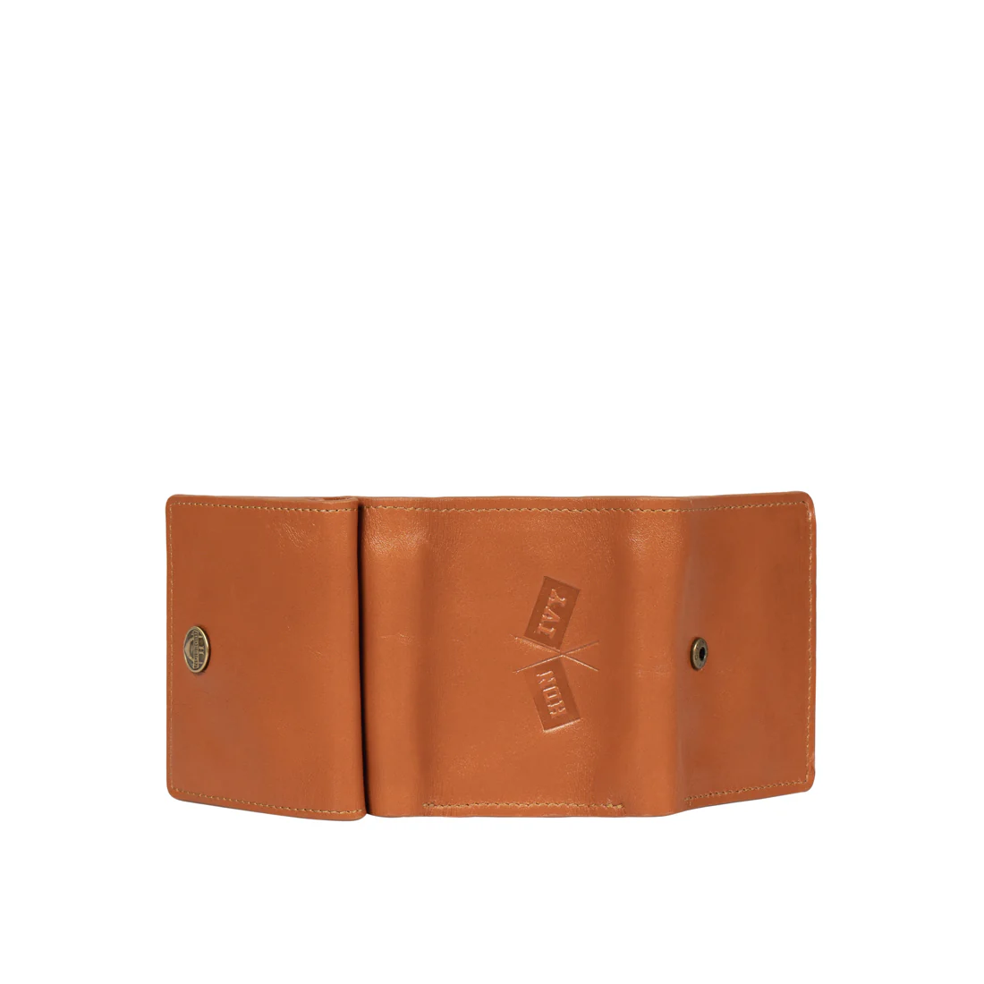 Trinity W1 Orange Leather Trifold Wallet - Image 6