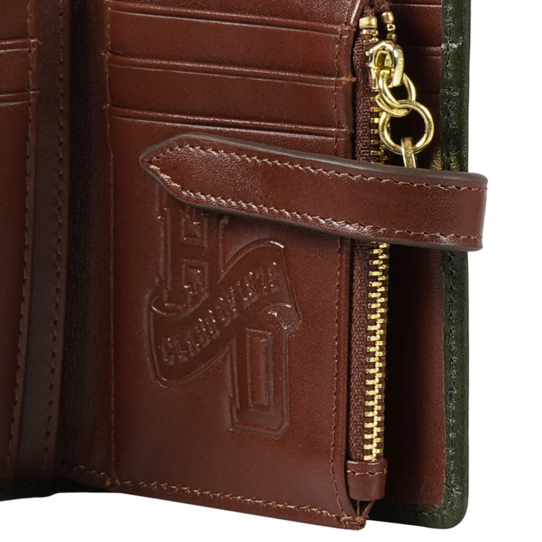 Trinity W2 Green Leather Bi-Fold Wallet - Image 9