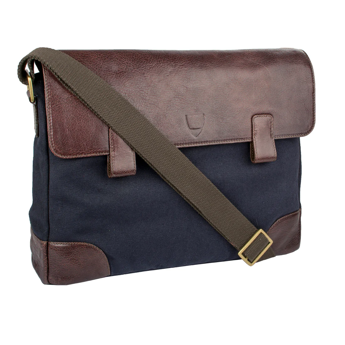 Tuareg 01 Blue Canvas Messenger Bag - Image 2