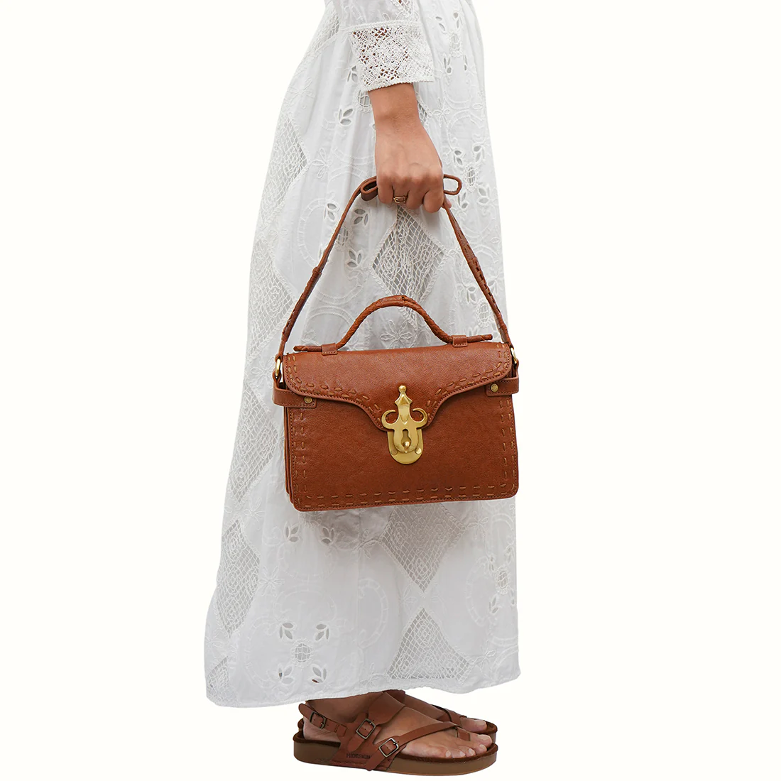 Tuareg - 02 Tan Leather Shoulder Bag - Image 2