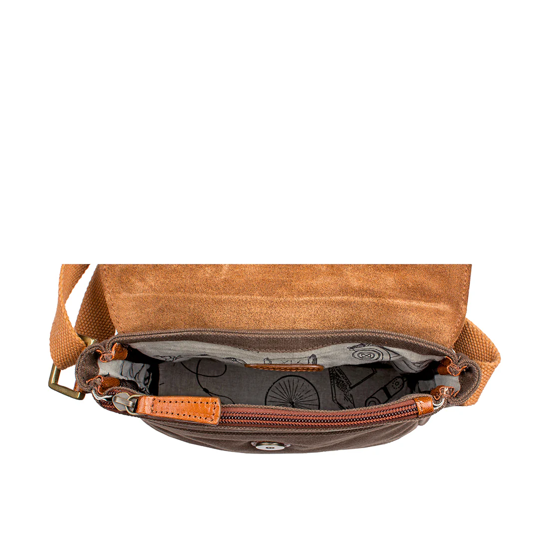 Tuareg 03 Green Canvas Crossbody - Image 4
