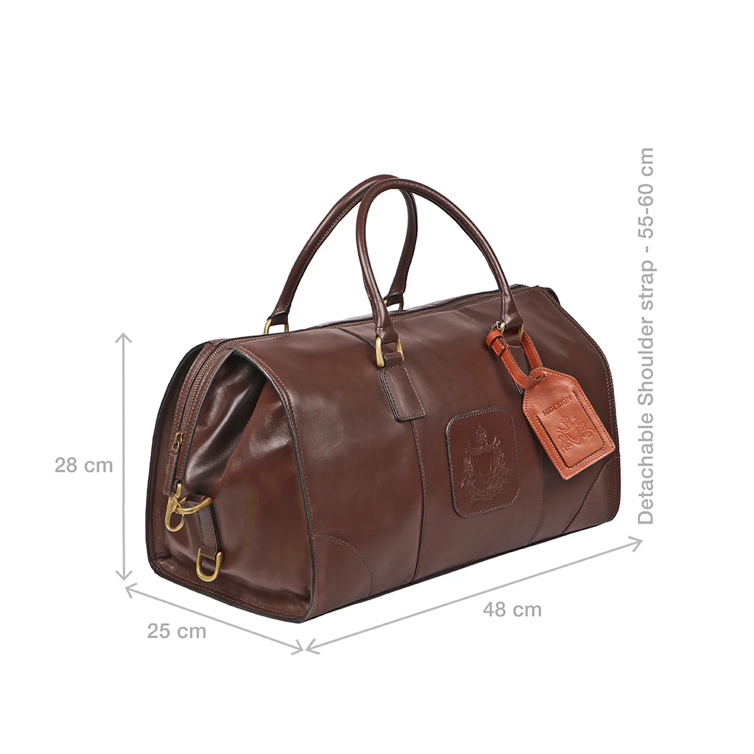 Tulsa 3 Brown Leather  Duffle Bag - Image 3