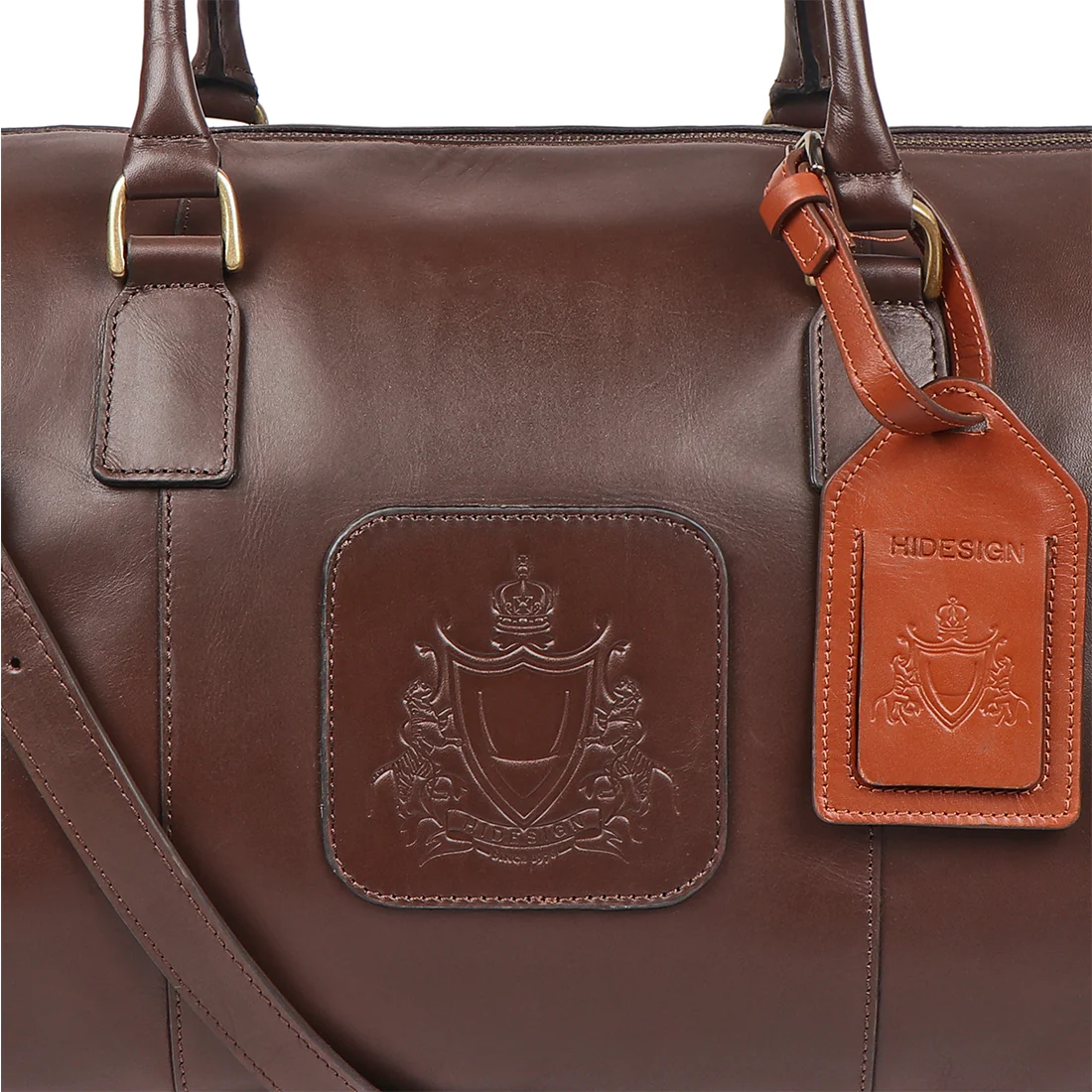Tulsa 3 Brown Leather  Duffle Bag - Image 5