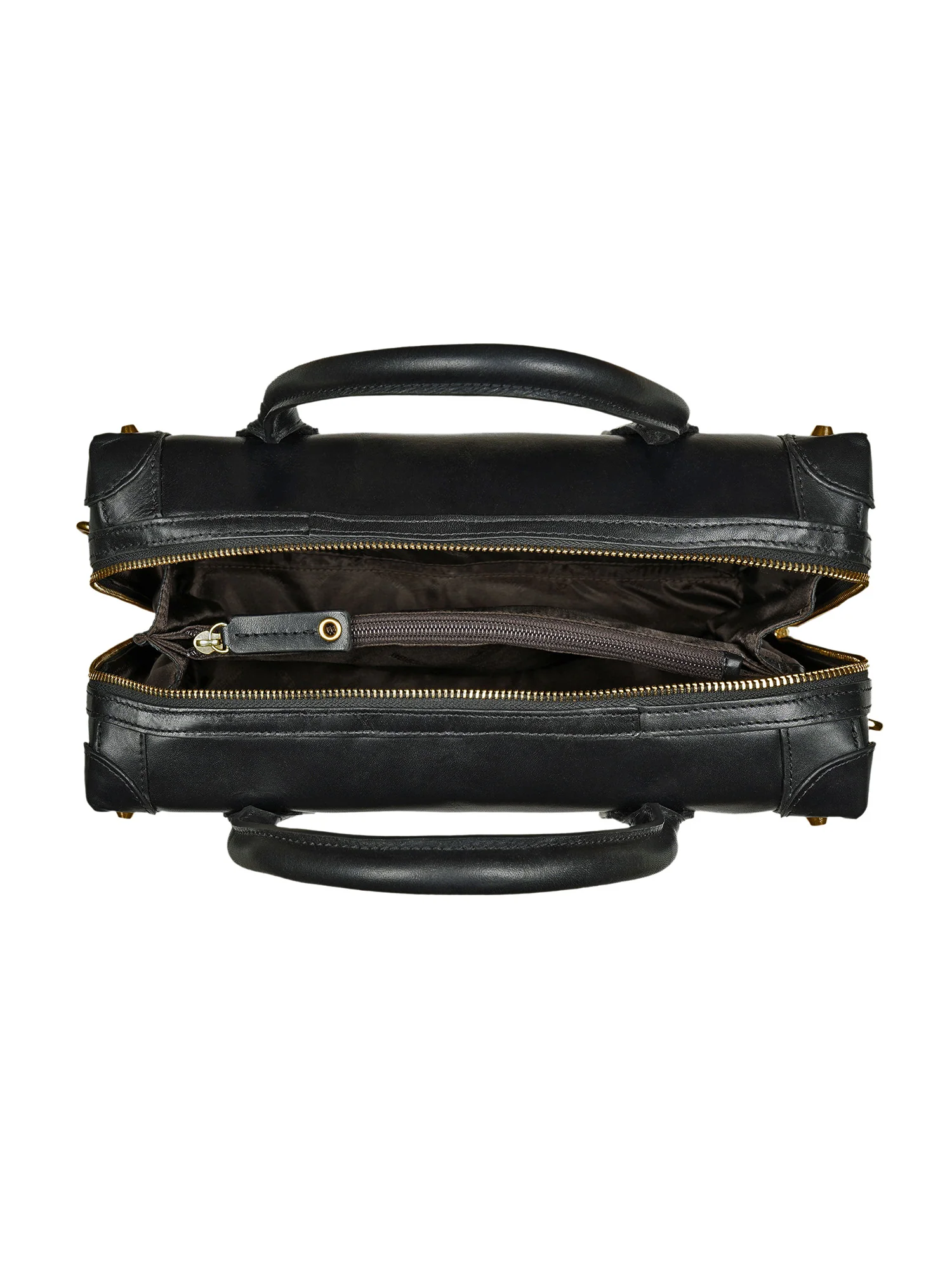 Tulum 02 Black Leather Shoulder Bag - Image 5