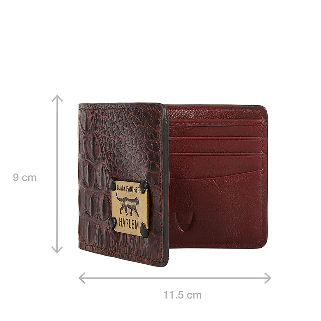 Tupac W1 Brown Leather Bi-Fold Wallet - Image 8