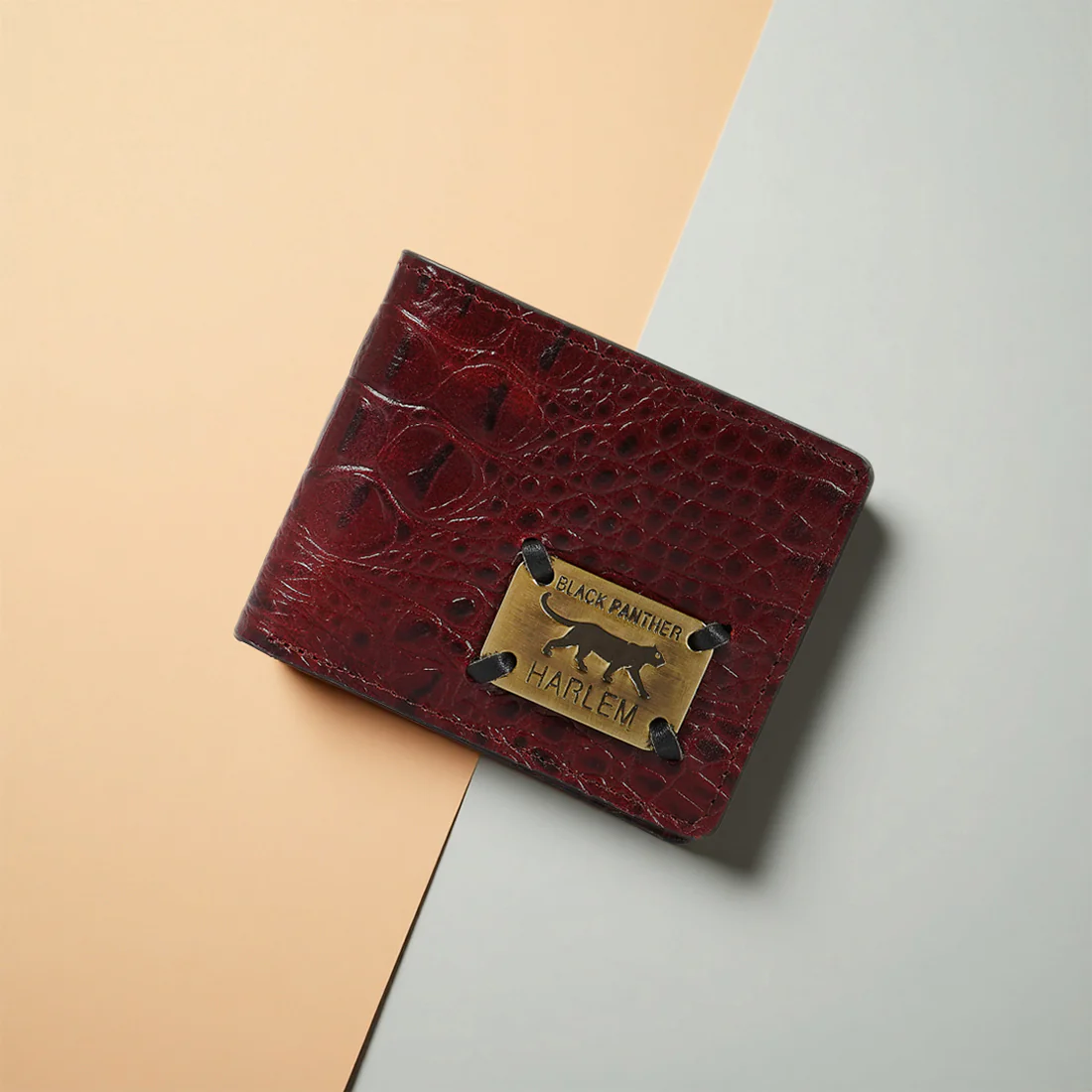 Tupac W2 Red Leather Bi-Fold Wallet - Image 2