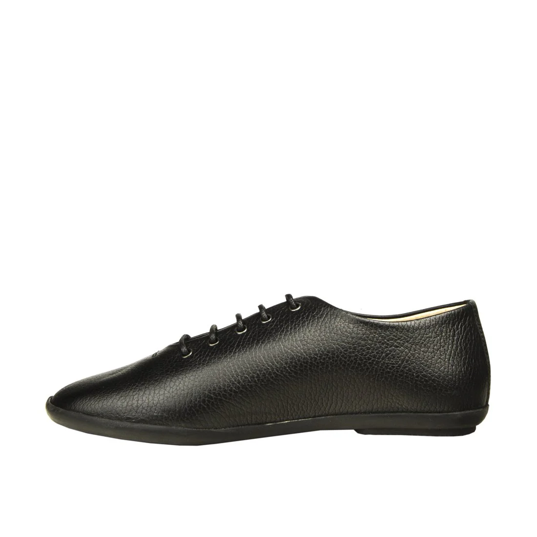 Twiggy Women's Black Leather Derby Shoes - Image 2