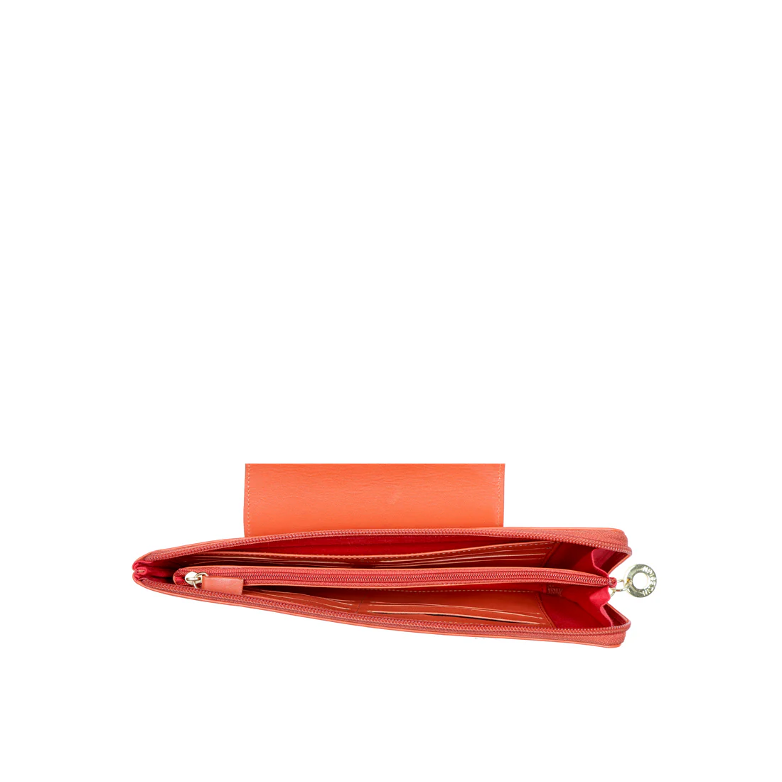 Twilight W1 Orange Leather Zip Around Wallet - Image 5