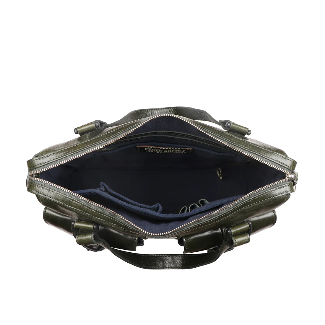 Uncle Ho 01 Green Leather  Briefcase - Image 6
